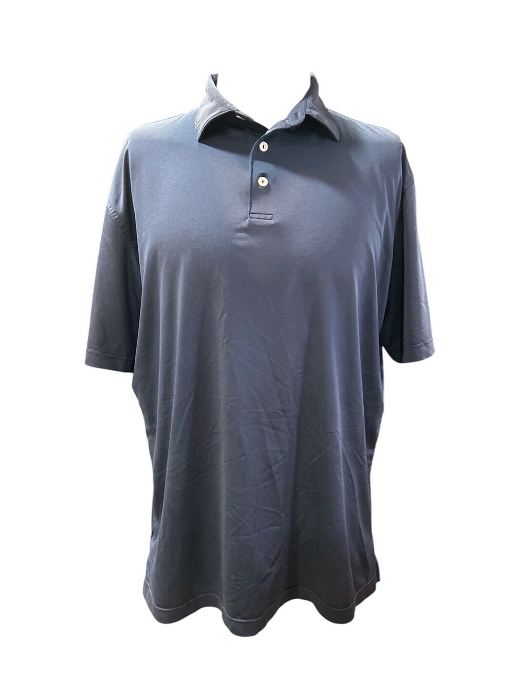 Peter Millar Mens Polo Shirt L Blue Florida Transportation Builders Assn. Inc